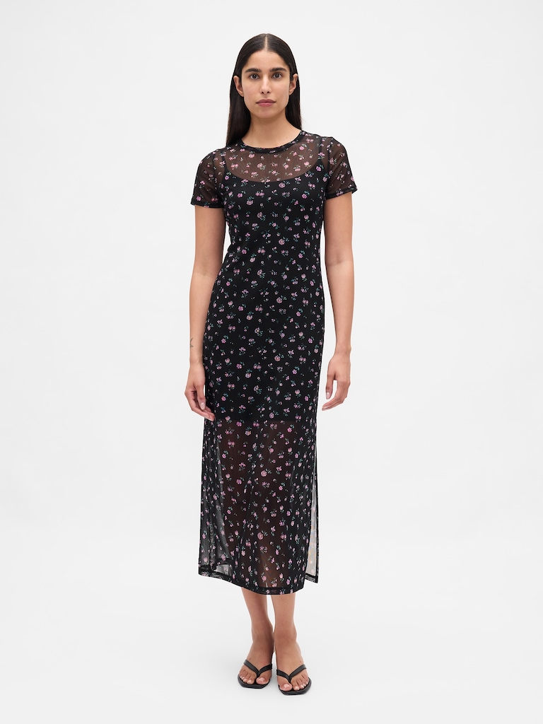 Mesh Maxi Dress