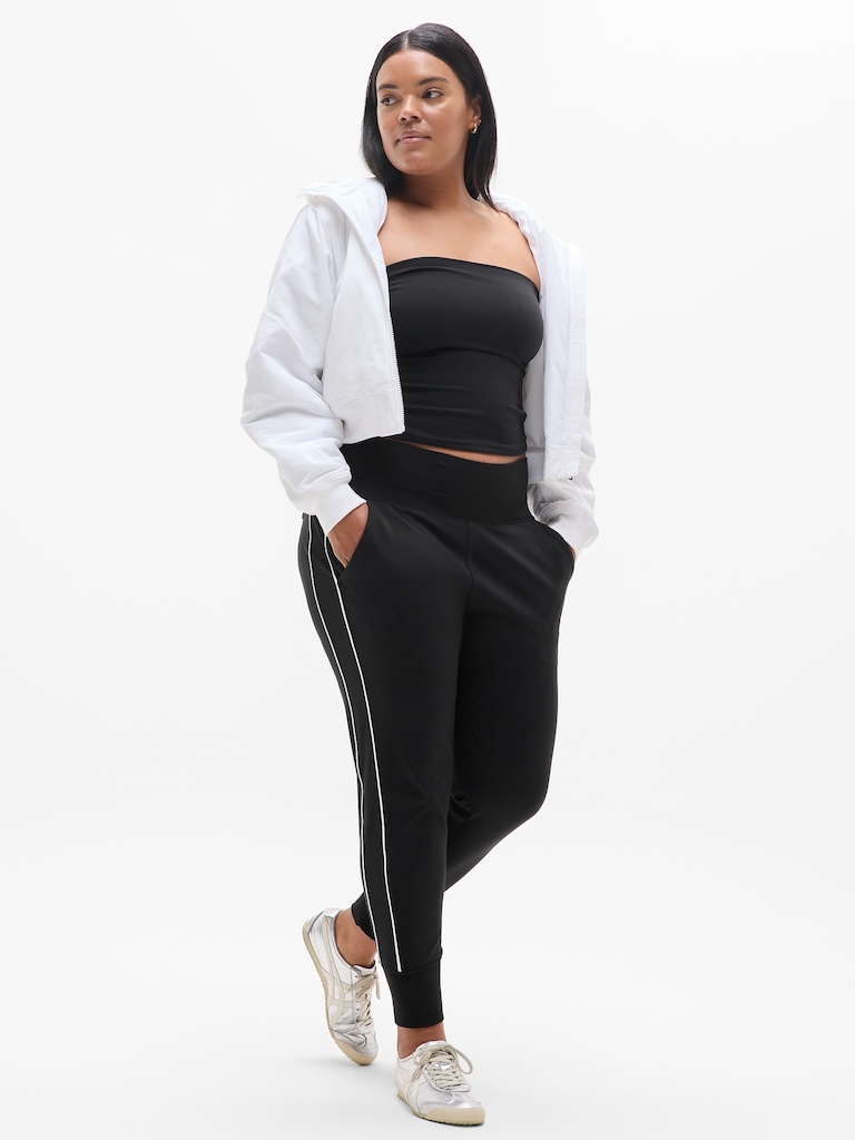 Venice High Rise Track Stripe Jogger