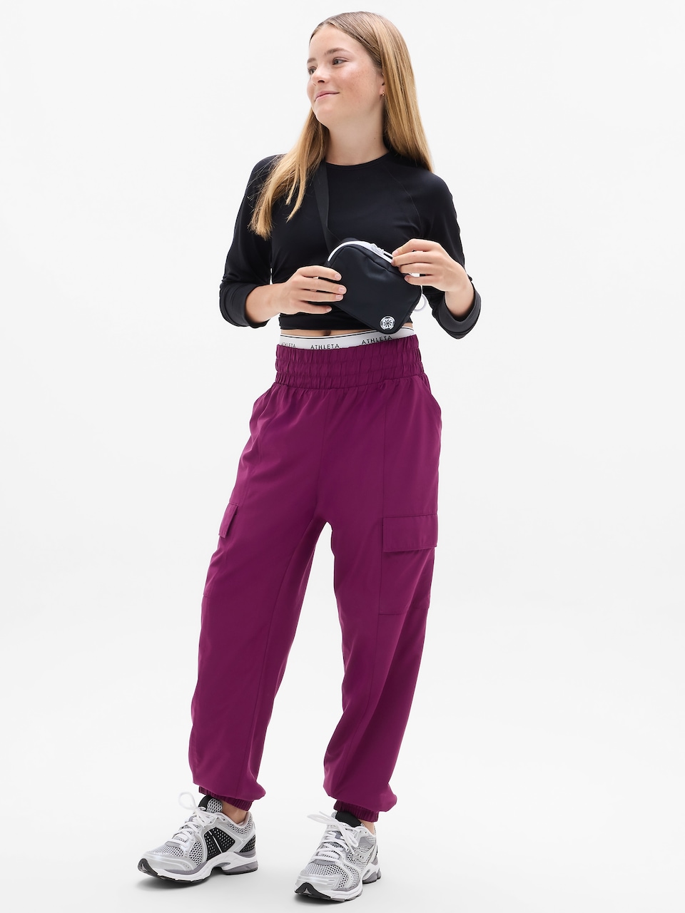 Athleta Girl Run Free Cargo Jogger