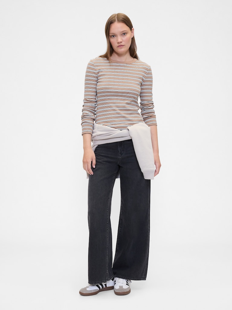 Essential Ribbed Crewneck T-Shirt