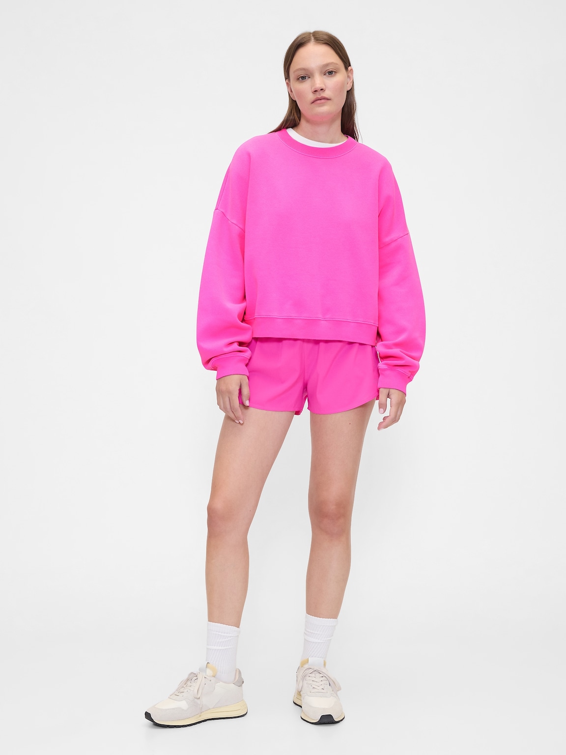 Relaxed Wedge Crewneck Sweatshirt