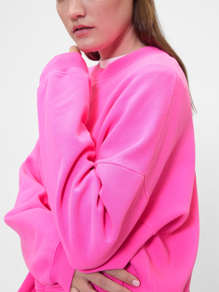 Relaxed Wedge Crewneck Sweatshirt