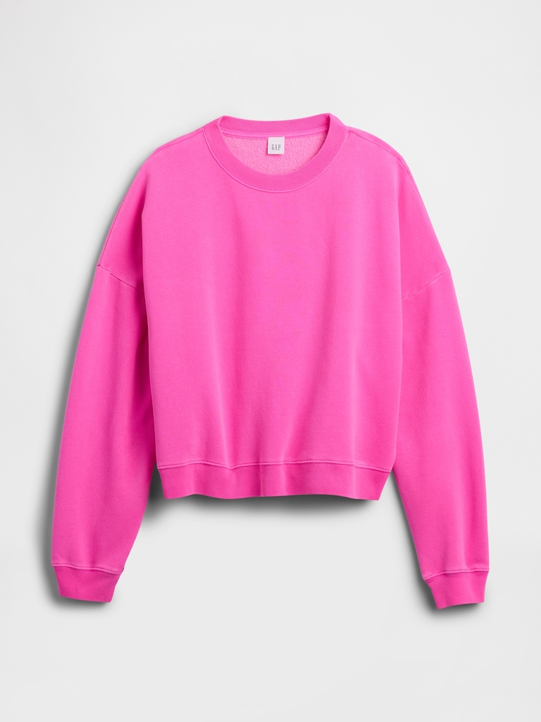 Relaxed Wedge Crewneck Sweatshirt
