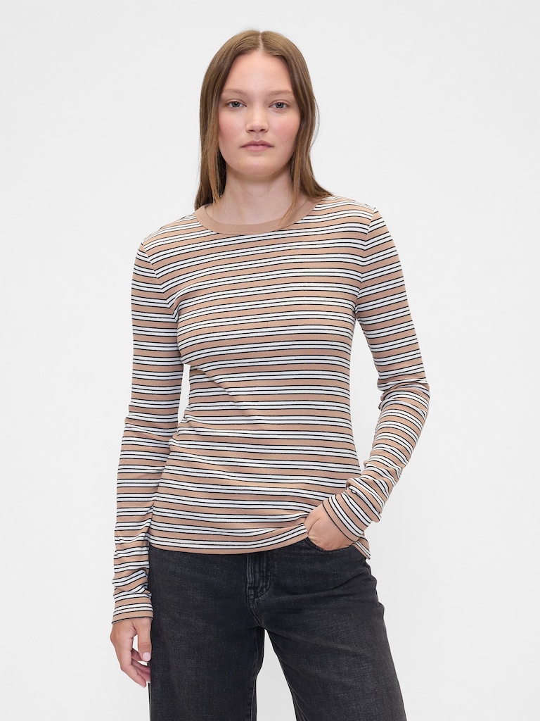 Essential Ribbed Crewneck T-Shirt