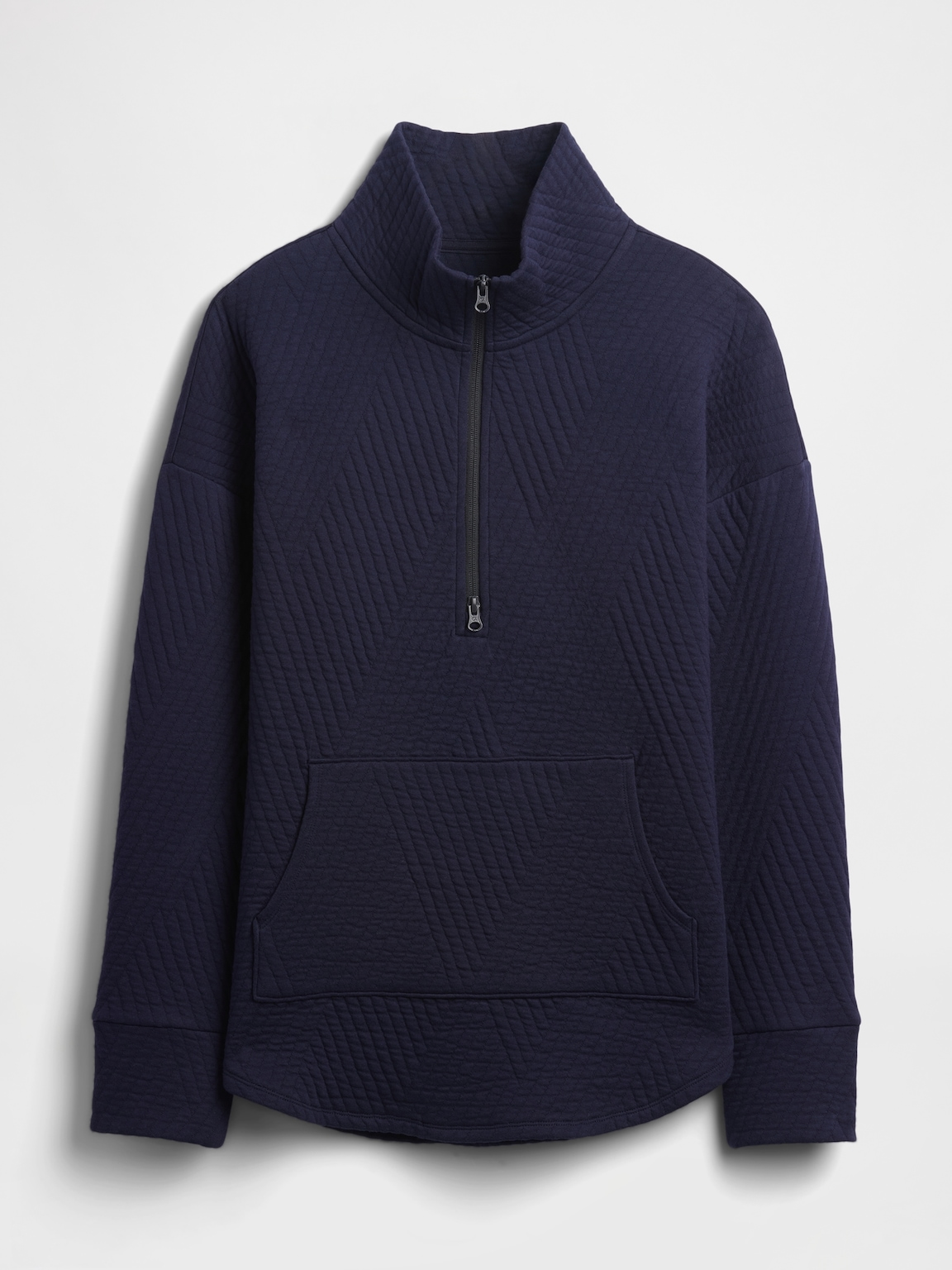 GapFit Quilted Jacquard Half-Zip Pullover