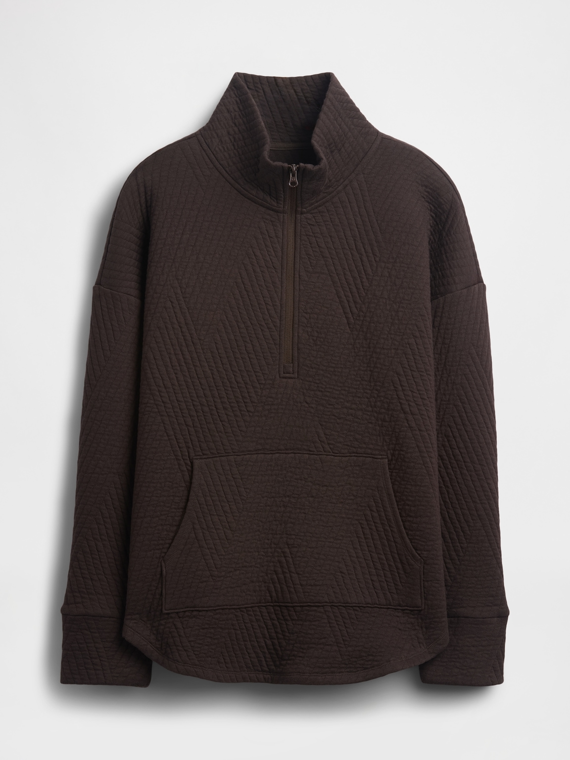 GapFit Quilted Jacquard Half-Zip Pullover