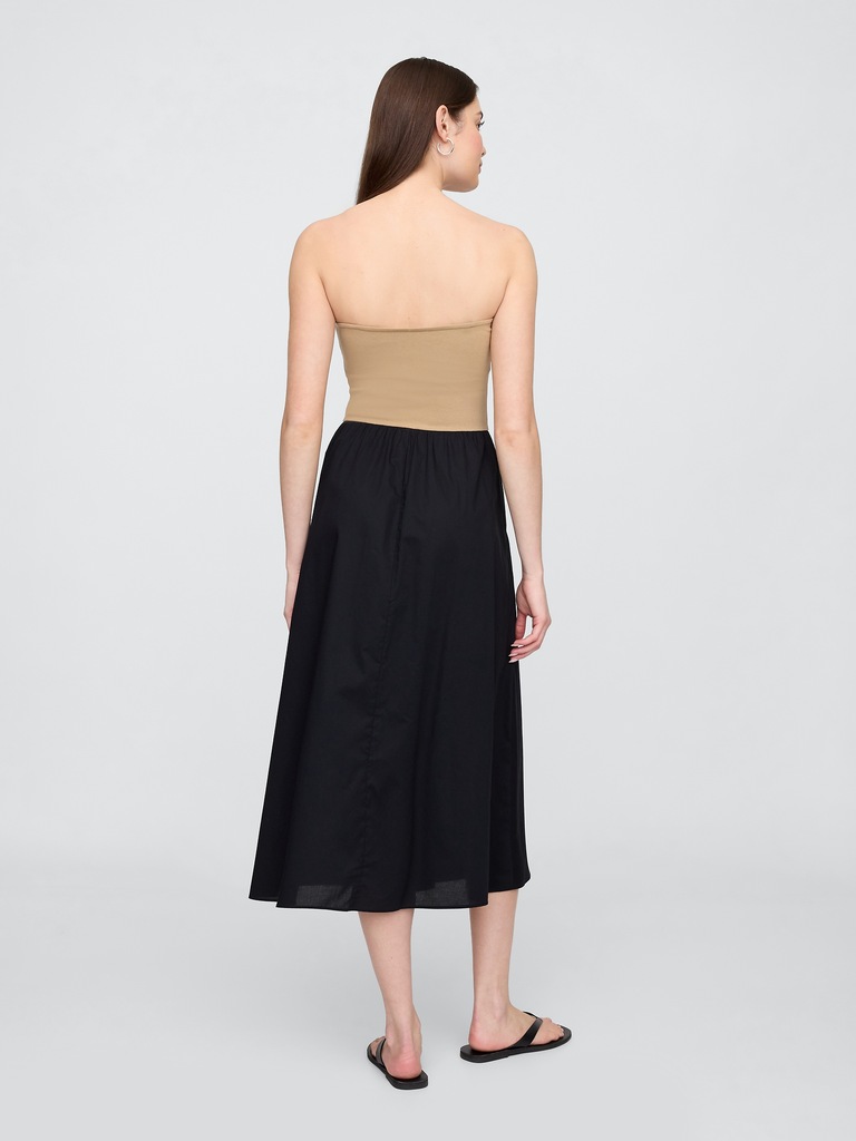 Poplin Midi Dress