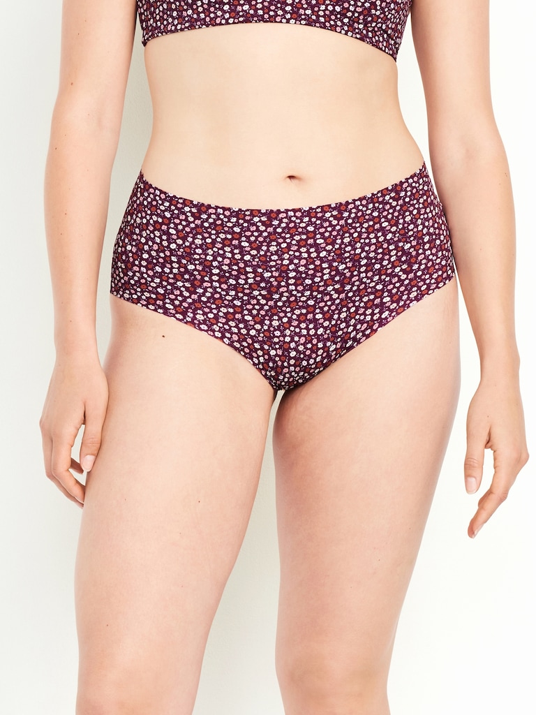 High-Waisted No-Show Brief Underwear