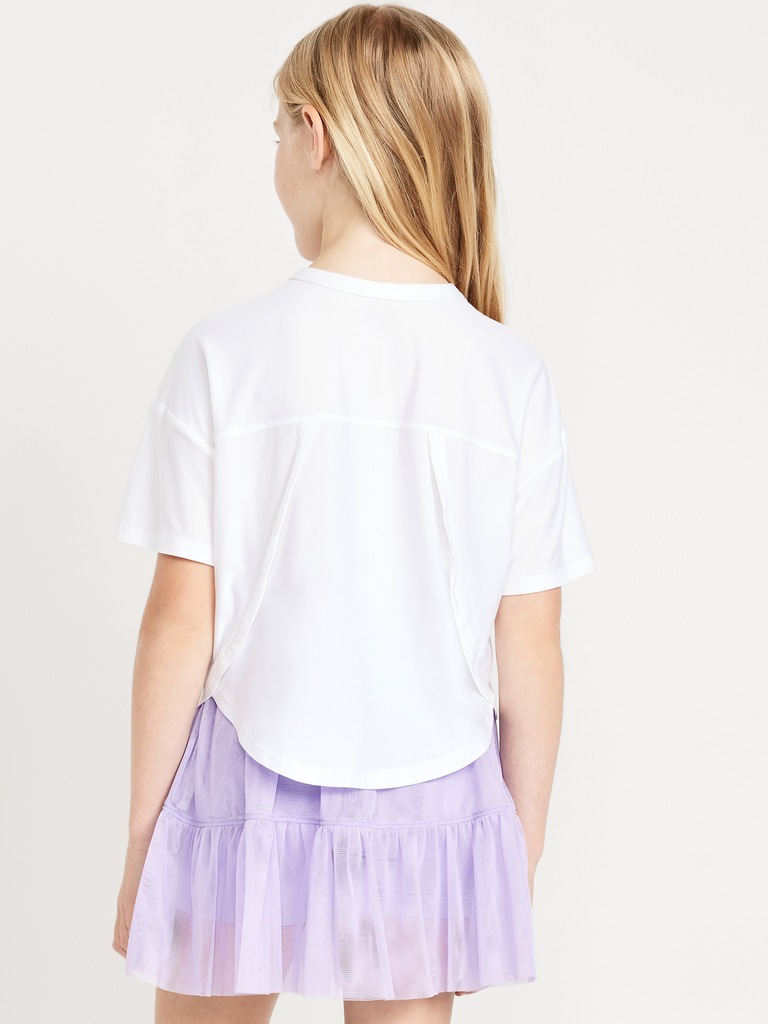 CloudMotion Cropped Performance T-Shirt for Girls