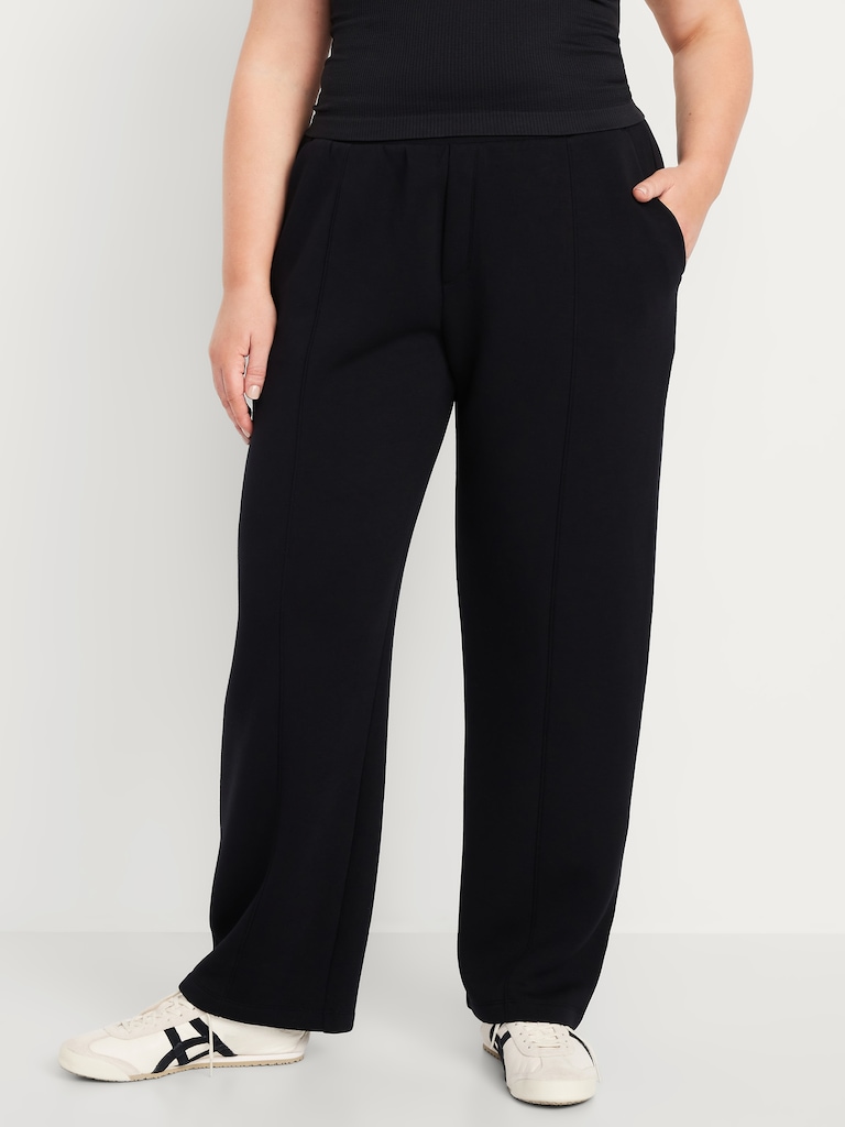 High-Waisted Bounce Fleece Trouser Sweatpants