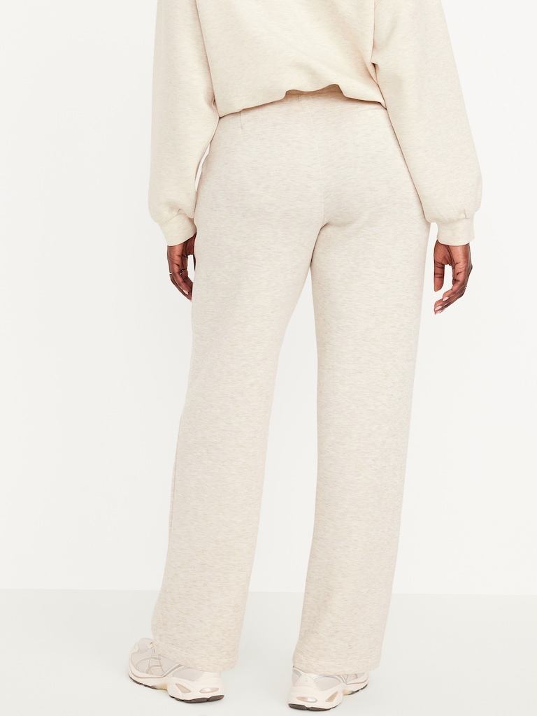 High-Waisted Bounce Fleece Trouser Sweatpants