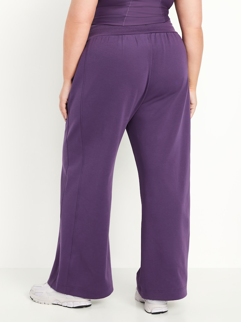 Extra High-Waisted Dynamic Fleece Wide-Leg Sweatpants