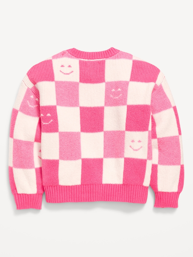 Oversized Crew-Neck Sweater for Girls