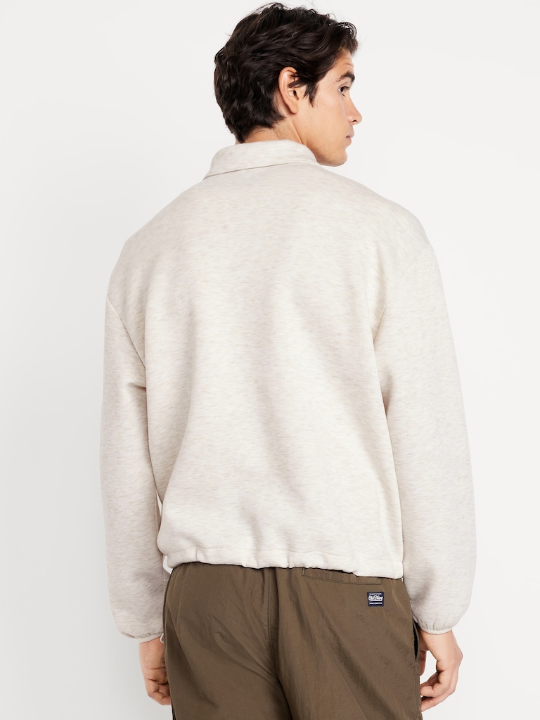 Bounce Fleece Oversized Polo Sweatshirt