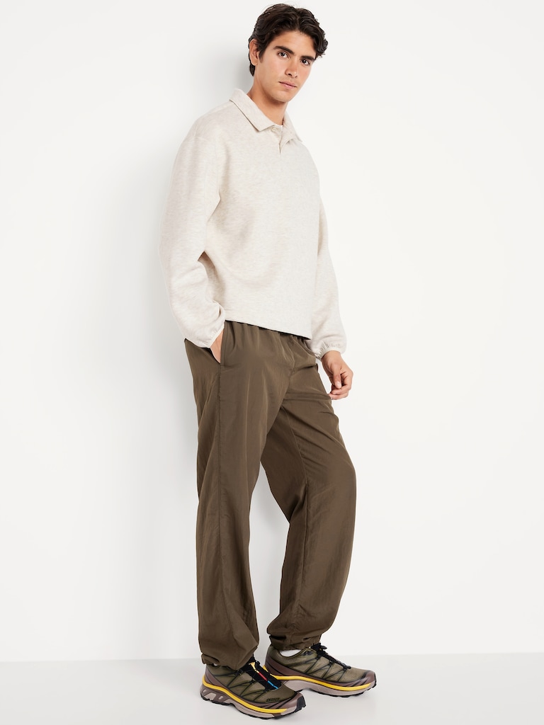 Bounce Fleece Oversized Polo Sweatshirt