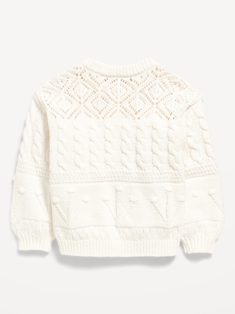 Chenille Cardigan Sweater for Toddler Girls