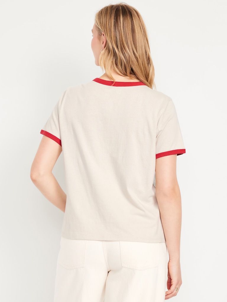 San Francisco 49ers EveryWear Crew-Neck Ringer T-Shirt