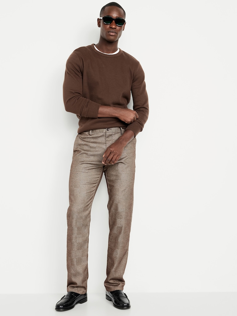 90's Straight Textured Trouser Pants