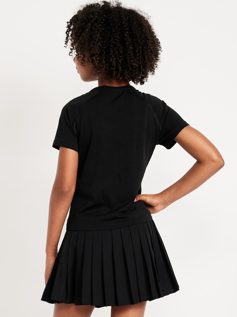 Haut performance ajusté sans coutures pour fille