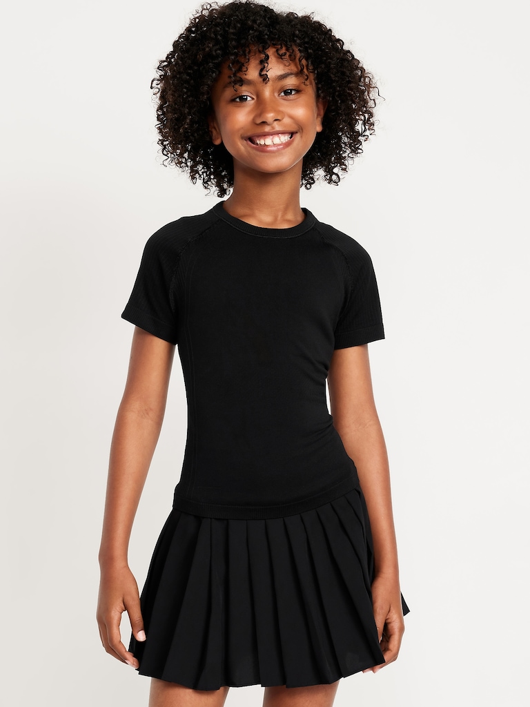 Haut performance ajusté sans coutures pour fille