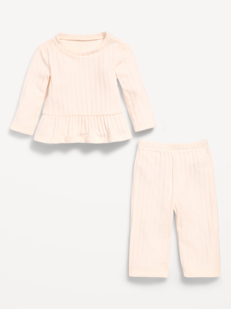 Cozy Long-Sleeve Sweater and Pants Set for Baby