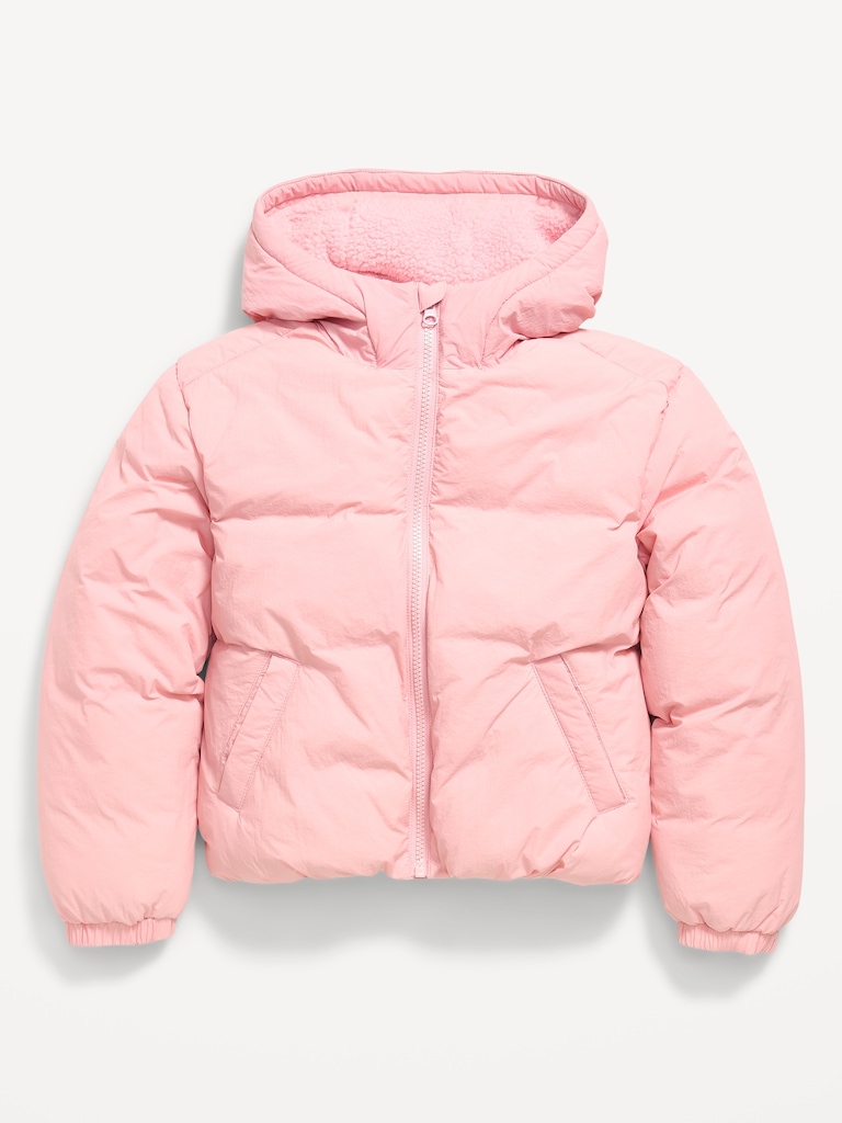 Water-Resistant Puffer Jacket for Girls