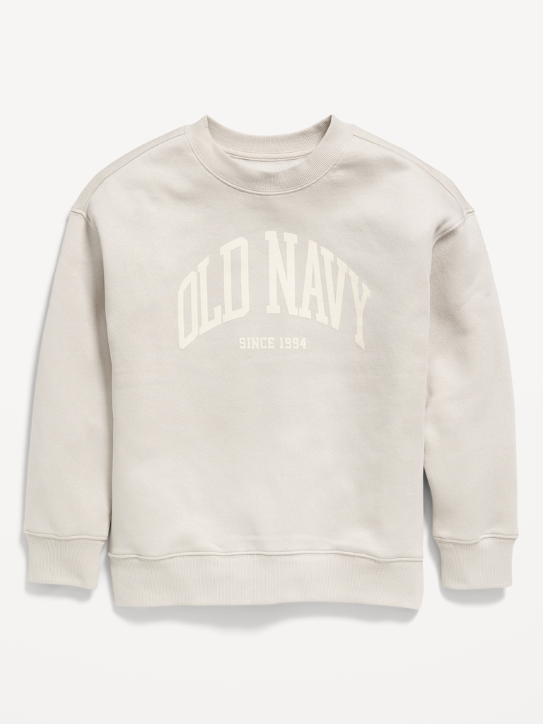 Oversized Logo-Graphic Sweatshirt for Boys