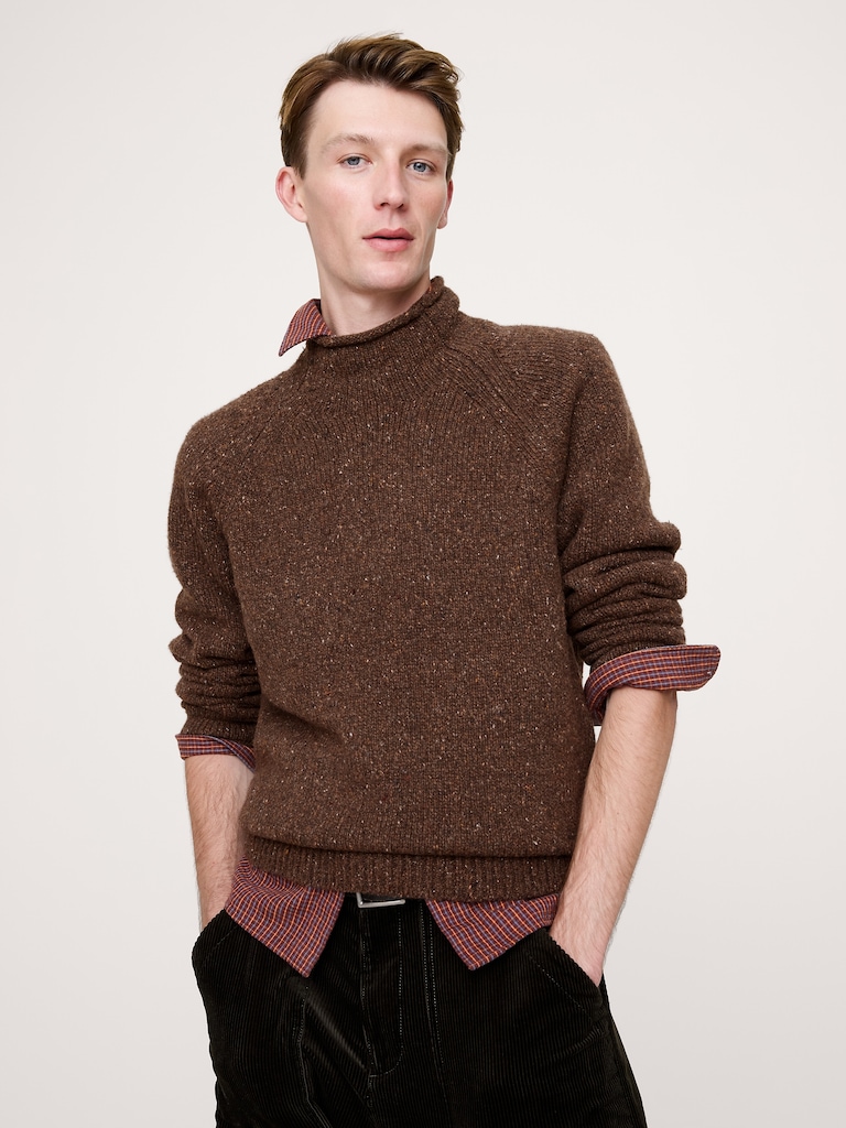 Donegal Roll-Neck Sweater