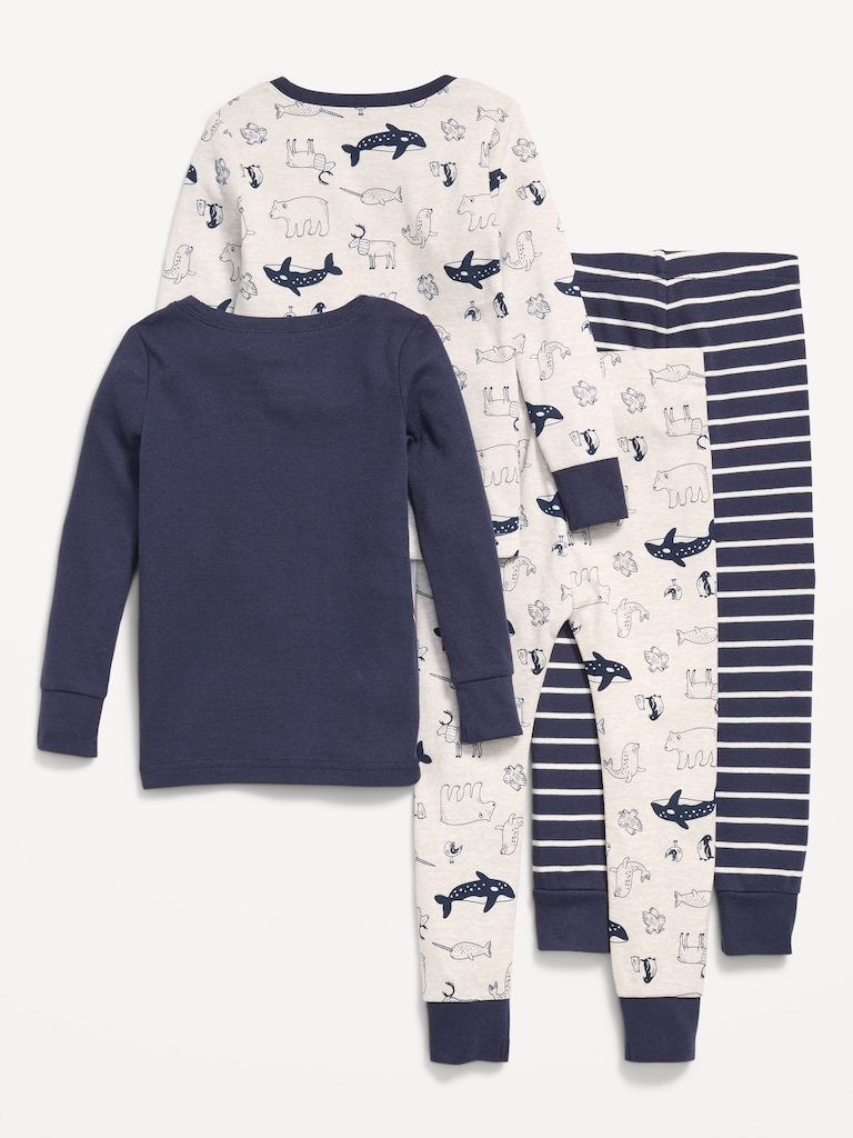 Snug-Fit Graphic Pajama 4-Piece for Toddler & Baby