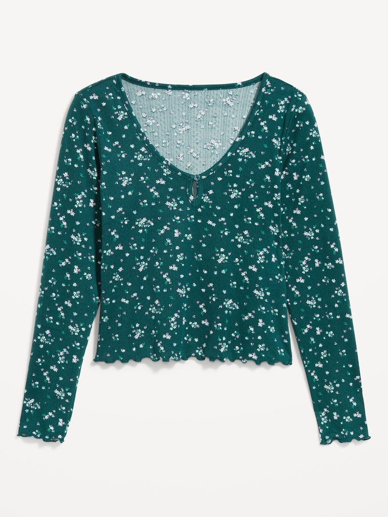 Cozy Ribbed Pajama Top