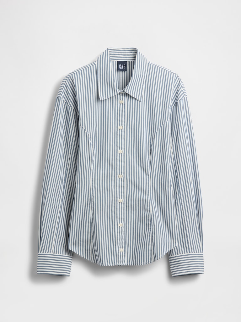 Organic Cotton Poplin Dolman Classic Shirt