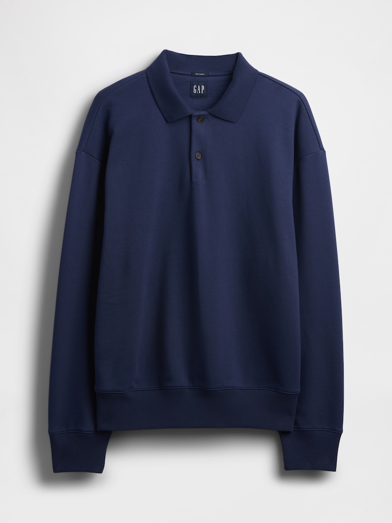 Heavyweight Oversized Polo Sweatshirt