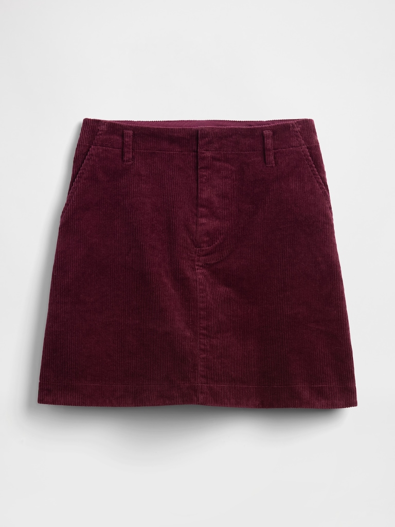 Corduroy Mini Skirt