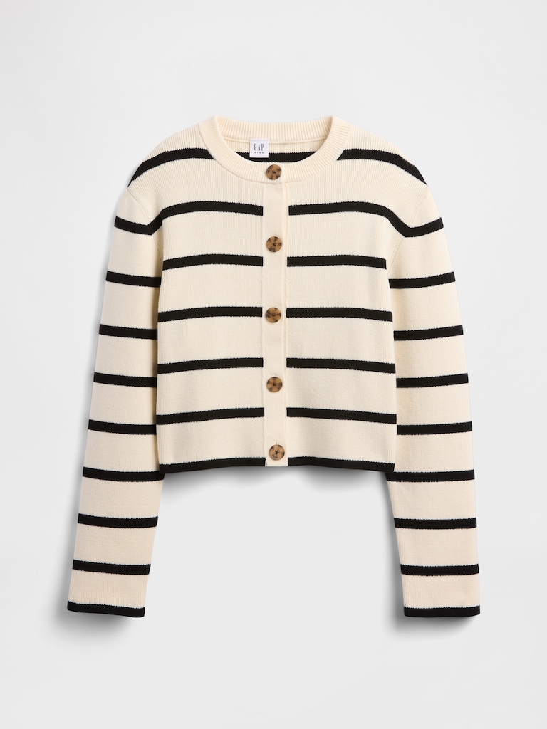Kids Relaxed Stripe Cardigan