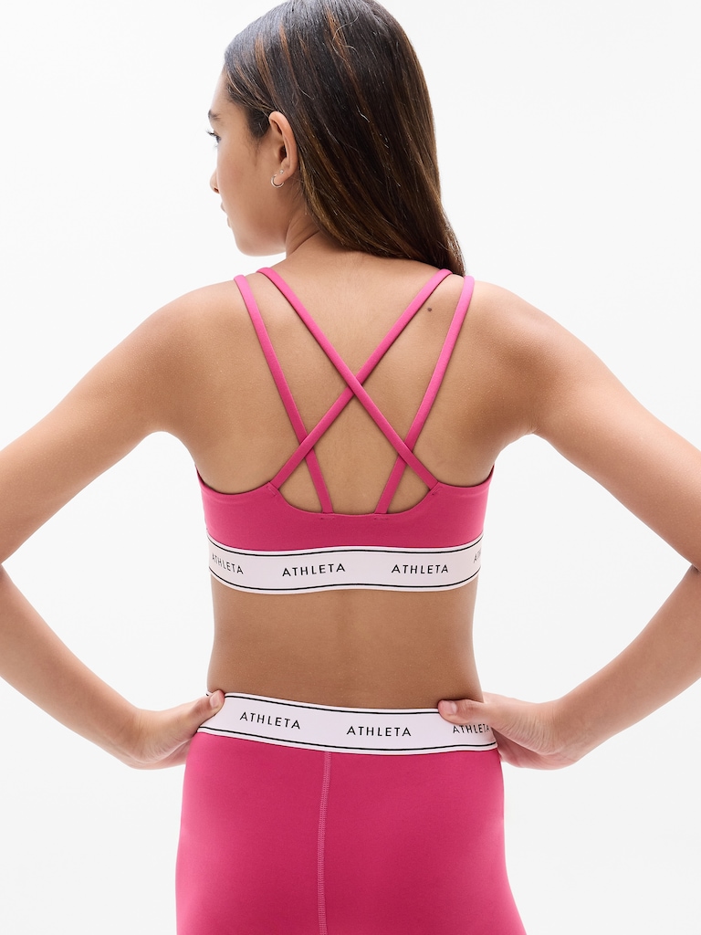 Athleta Girl High Speed Logo Bra
