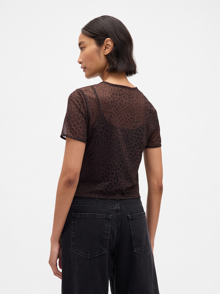 Mesh Crop T-Shirt