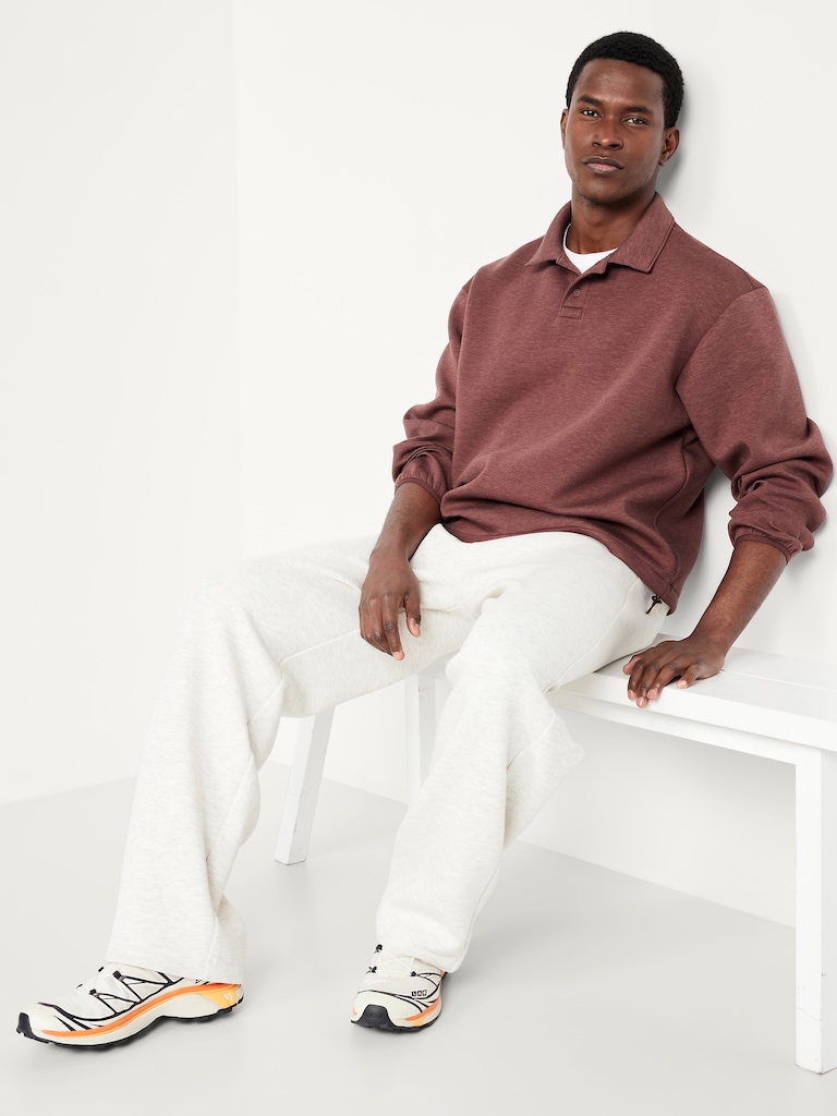 Bounce Fleece Oversized Polo Sweatshirt