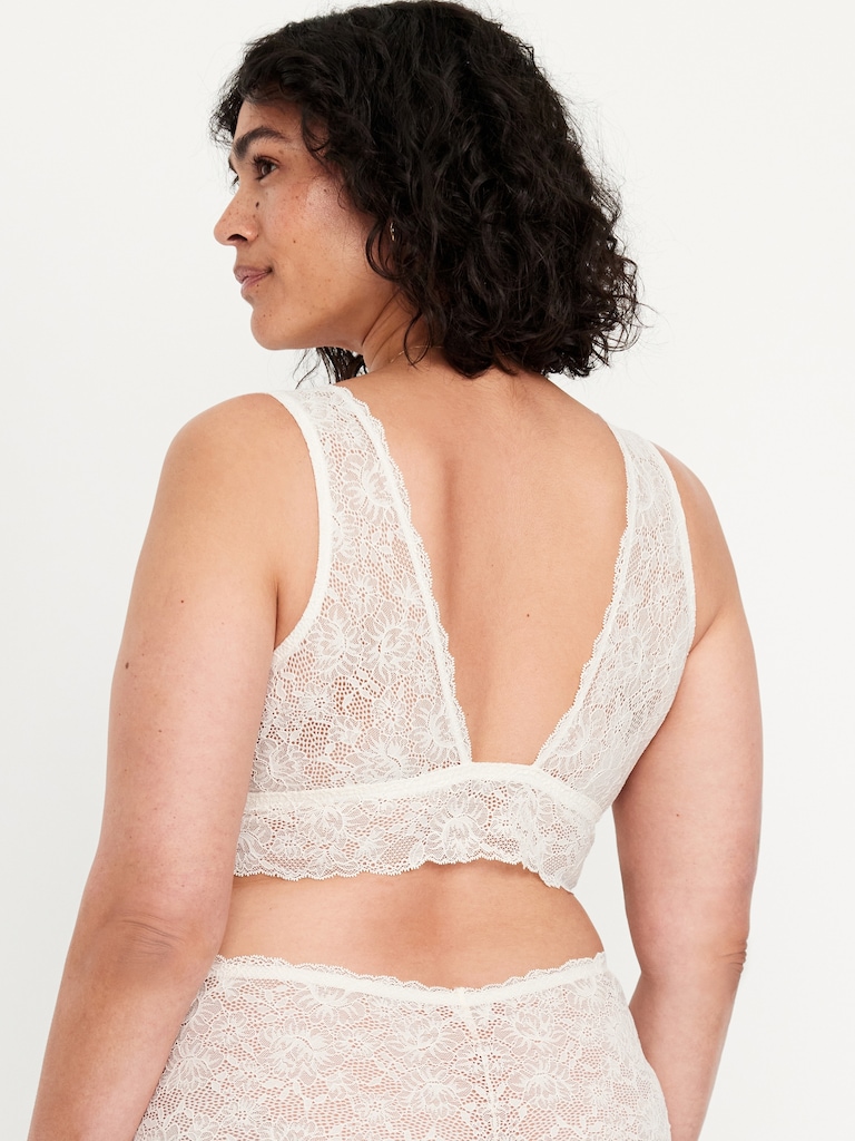 V-Neck Lace Bralette