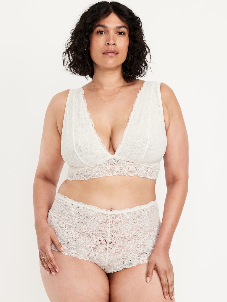 V-Neck Lace Bralette