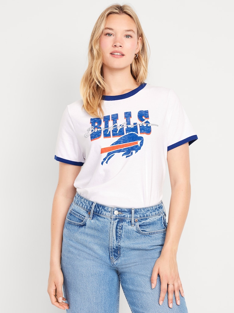 Buffalo Bills EveryWear Crew-Neck Ringer T-Shirt