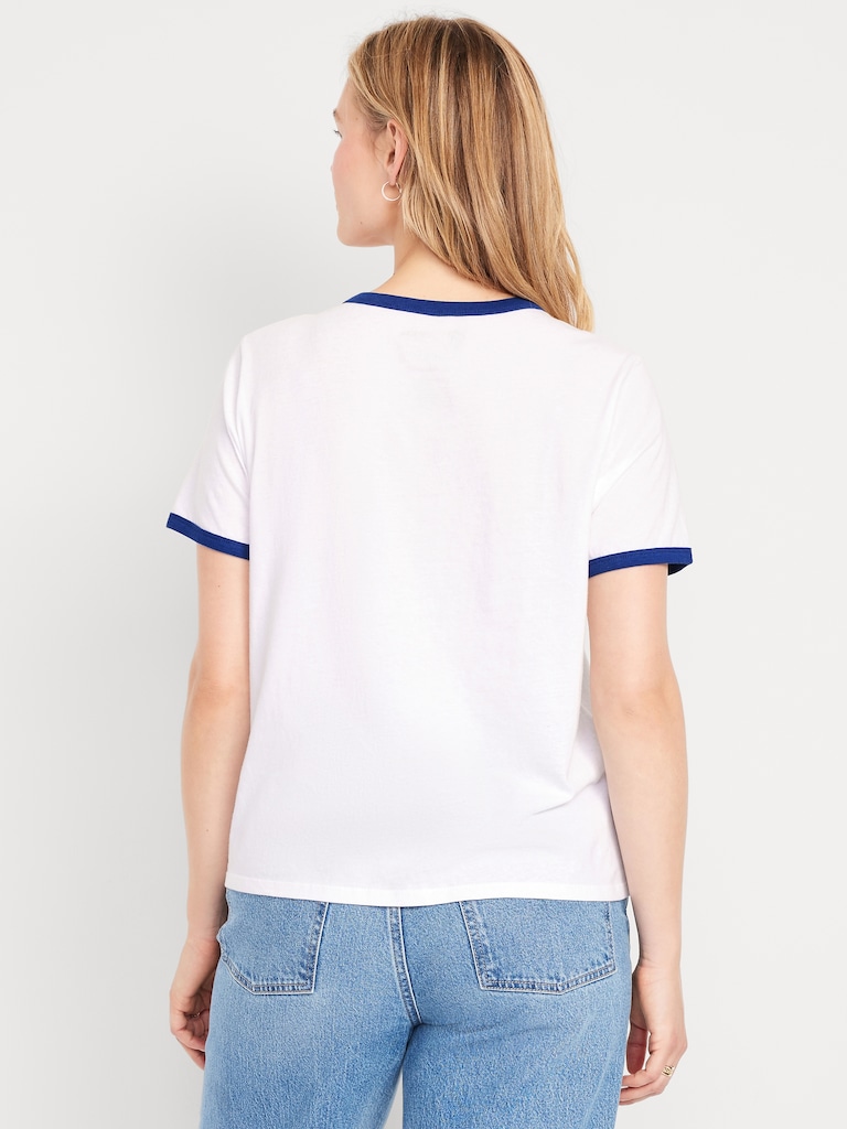 Buffalo Bills EveryWear Crew-Neck Ringer T-Shirt