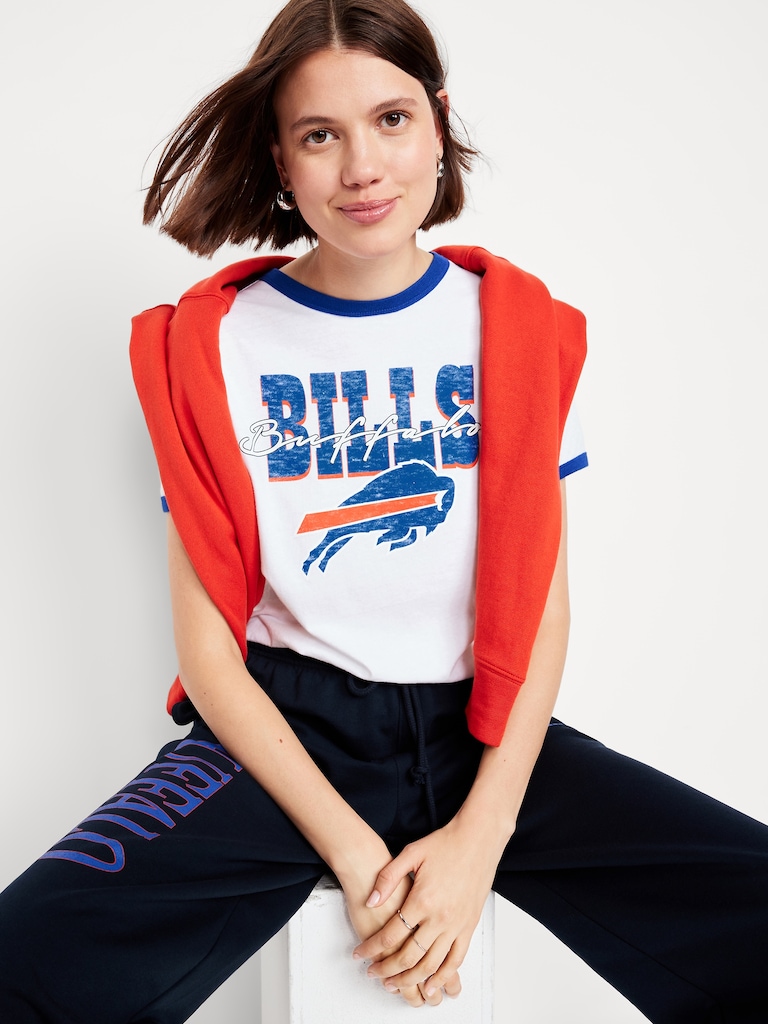 Buffalo Bills EveryWear Crew-Neck Ringer T-Shirt