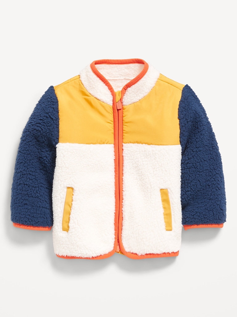 Sherpa Zip-Front Jacket for Baby