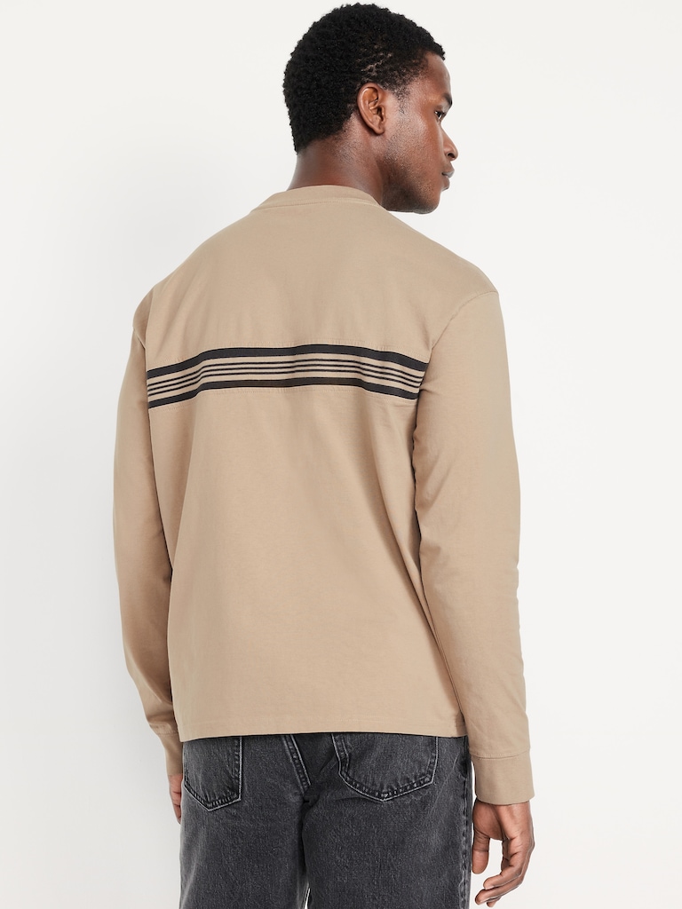 Heavyweight Chest-Stripe T-Shirt