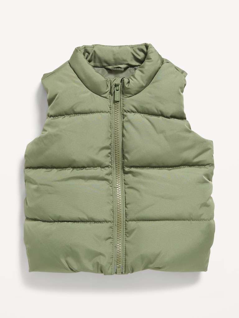 Water-Resistant Frost-Free Puffer Vest for Baby