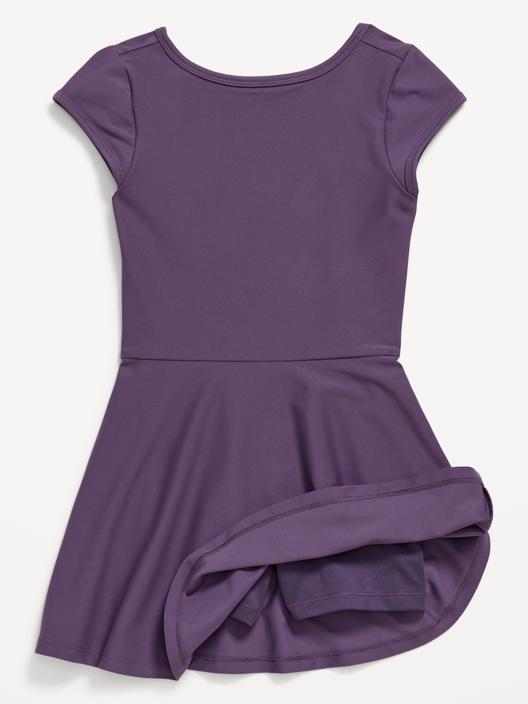 PowerSoft Short-Sleeve Athletic Dress for Girls