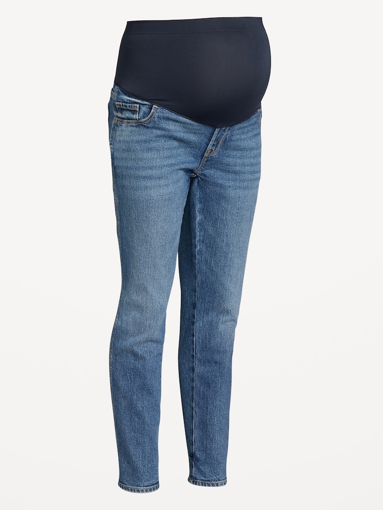 Maternity Full-Panel Vintage Slim Jeans