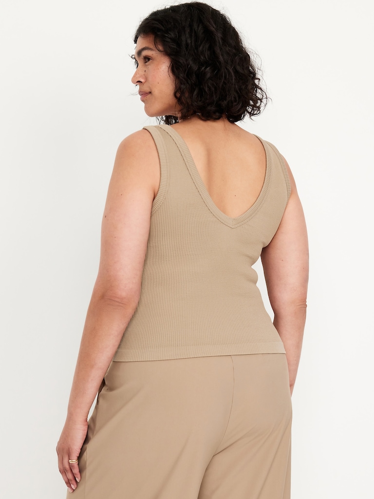 Exhale Seamless Fitted Rib Tank