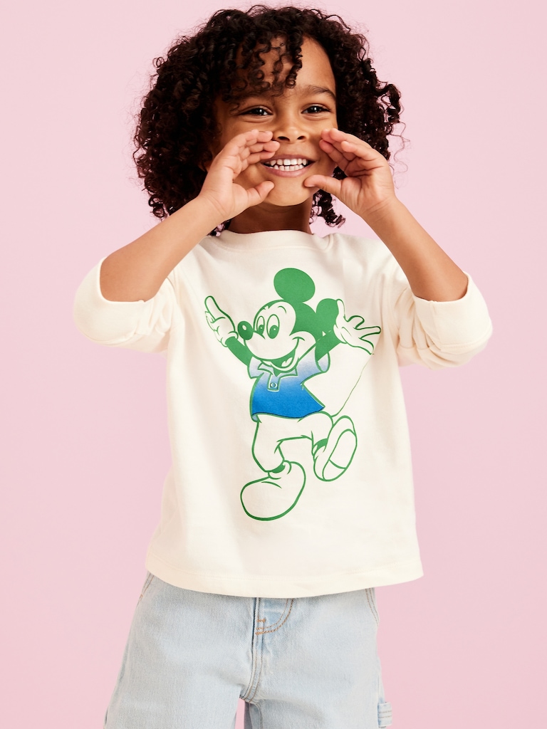 Old Navy x Disney© Oversized Long-Sleeve Graphic T-Shirt for Toddler Boys