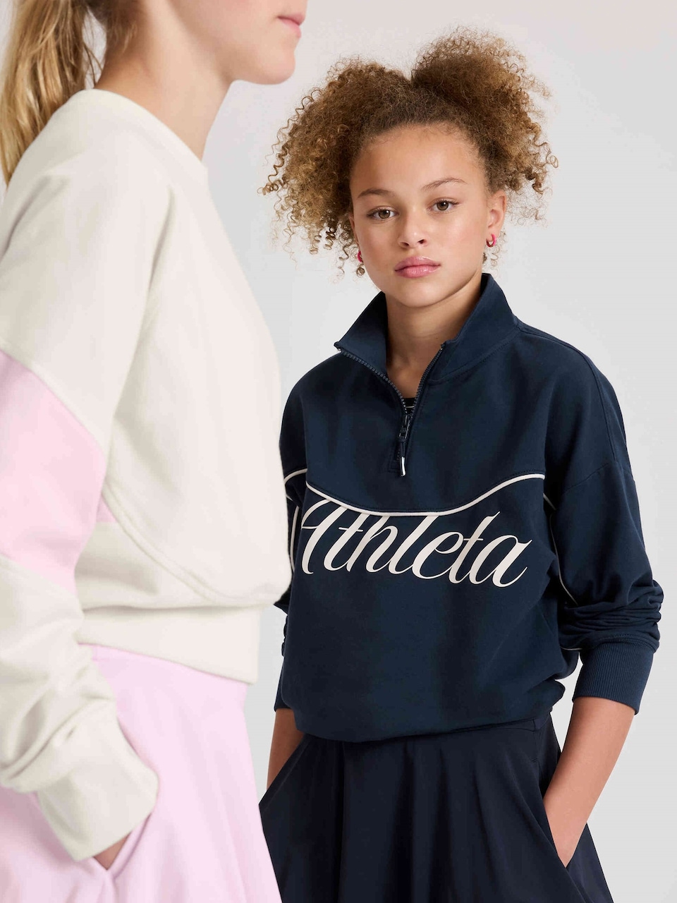 Athleta Girl School Vibes 1/4 Zip Sweatshirt